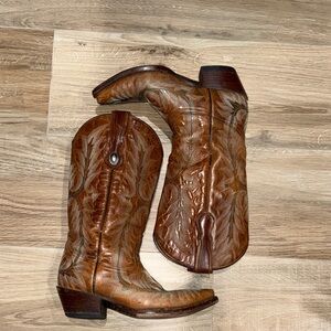 Brown Leather Western Boots